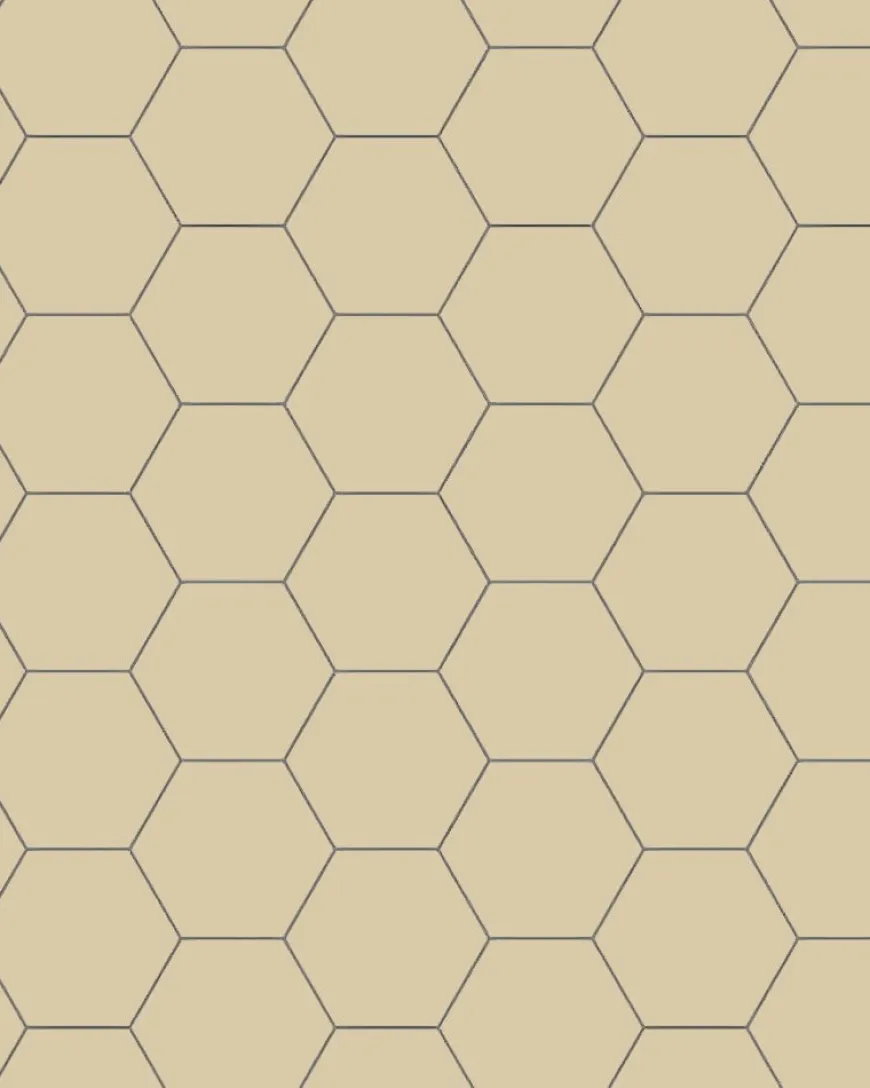 Klinker - Hexagon 10 x 10 cm elfenben