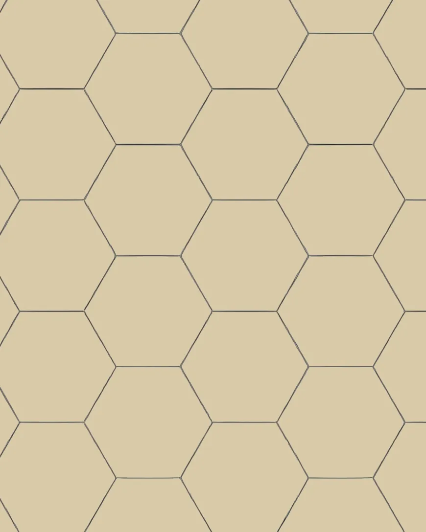 Klinker - Hexagon 15 x 15 cm elfenben