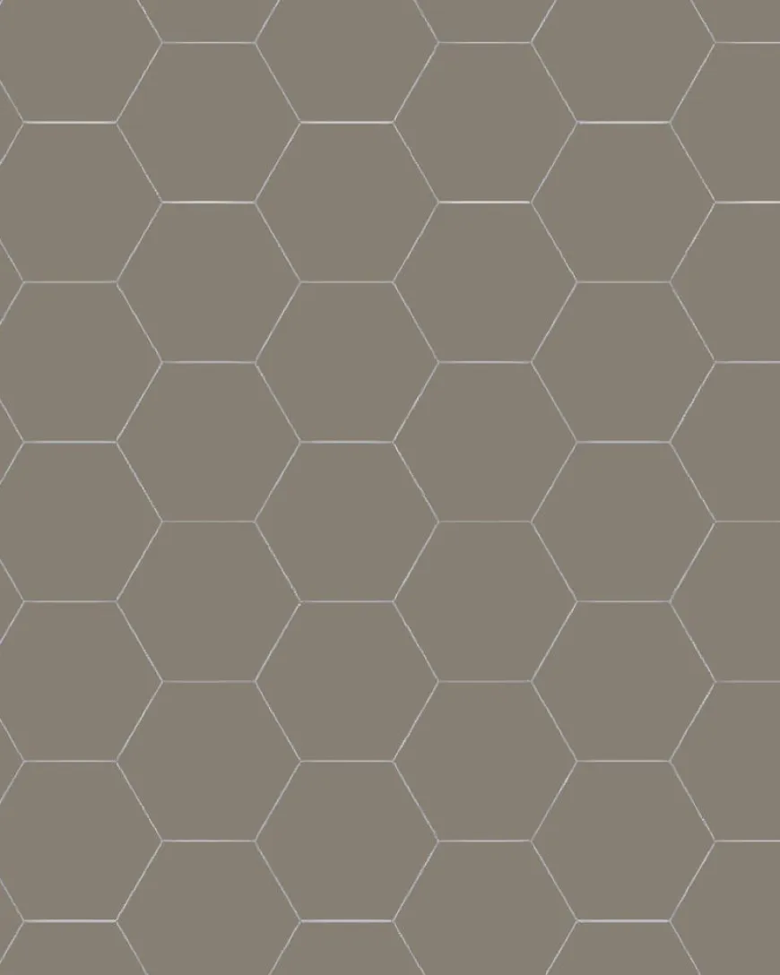 Klinker - Hexagon 10 x 10 cm grå