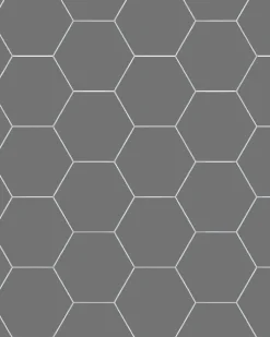 Klinker - Hexagon 15 x 15 cm grafitgrå
