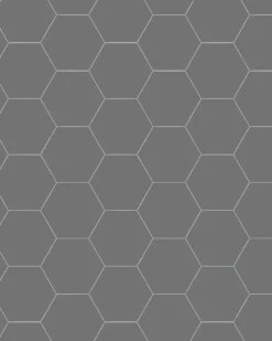 Klinker - Hexagon 10 x 10 cm grafitgrå