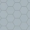 Klinker - Hexagon 15 x 15 cm gråblå