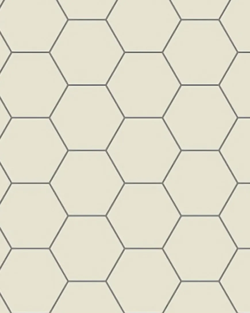 Klinker - Hexagon 15 x 15 cm gulvit
