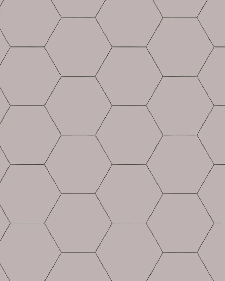 Klinker - Hexagon 15 x 15 cm lavendel