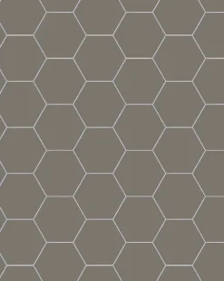 Klinker - Hexagon 10 x 10 cm mörkgrå