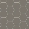 Klinker - Hexagon 15 x 15 cm mörkgrå
