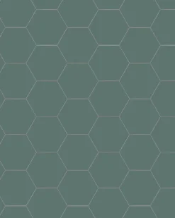 Klinker - Hexagon 10 x 10 cm mörkgrön