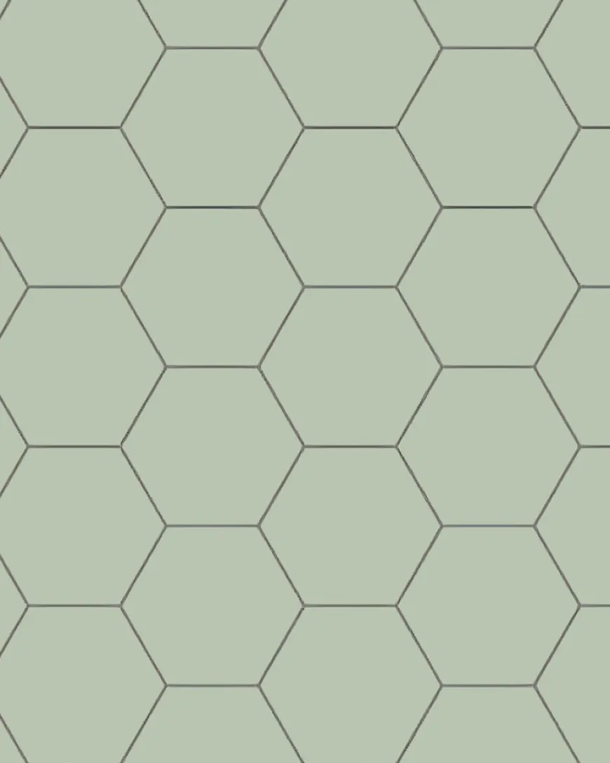 Klinker - Hexagon 15 x 15 cm pistasch