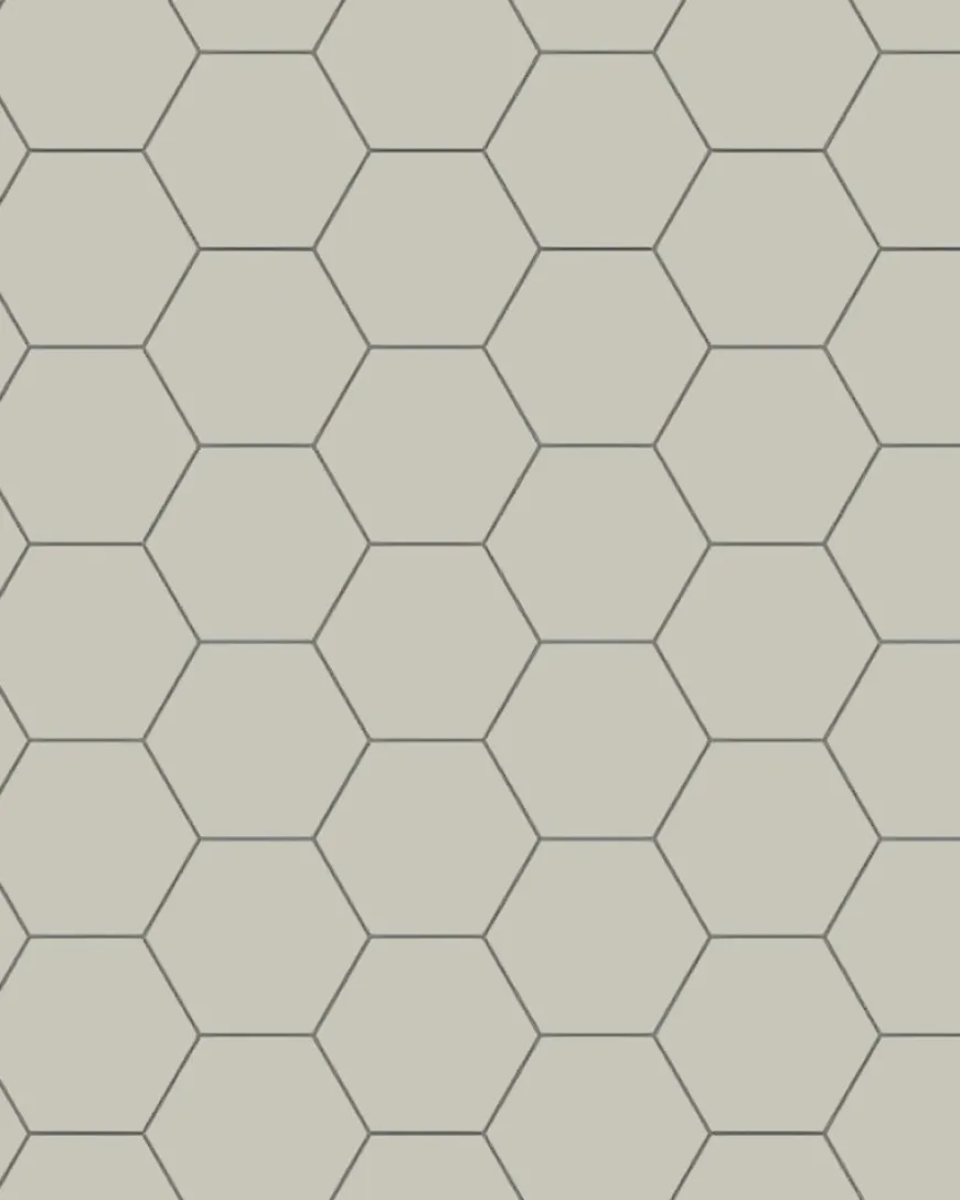 Klinker - Hexagon 10 x 10 cm pärlgrå