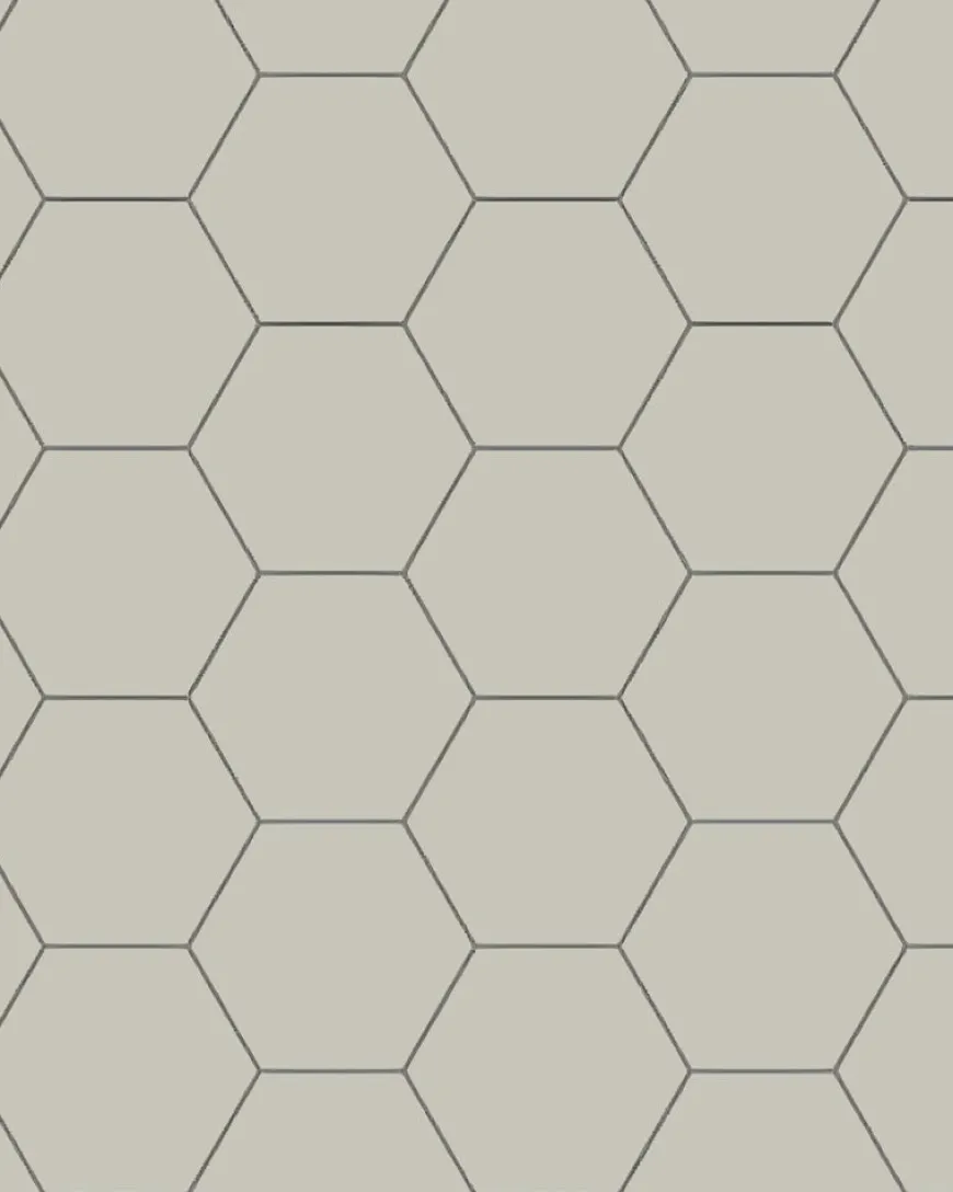 Klinker - Hexagon 15 x 15 cm pärlgrå