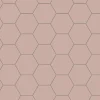 Klinker - Hexagon 10 x 10 cm rosa