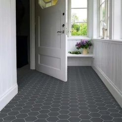Klinker - Hexagon 15 x 15 cm svart