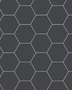 Klinker - Hexagon 15 x 15 cm svart