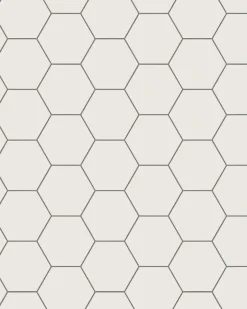 Klinker - Hexagon 10 x 10 cm vit