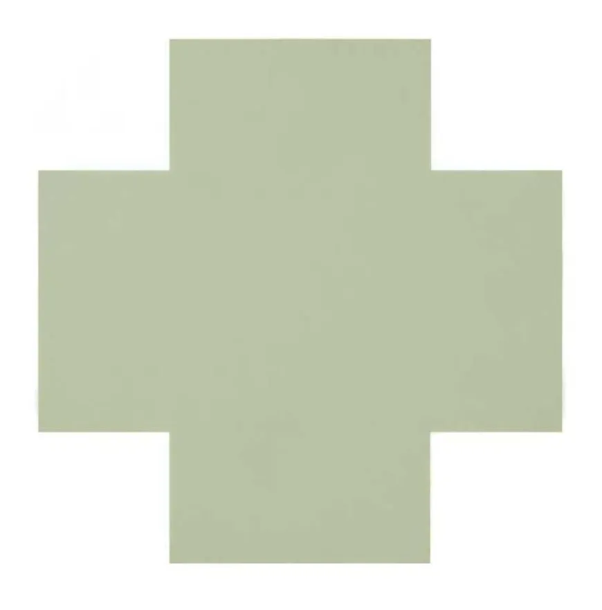 Klinker - Kors 7 x 7 cm pistasch