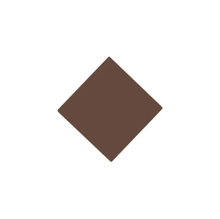 Klinker - Kvadrat 5 x 5 cm chokladbrun
