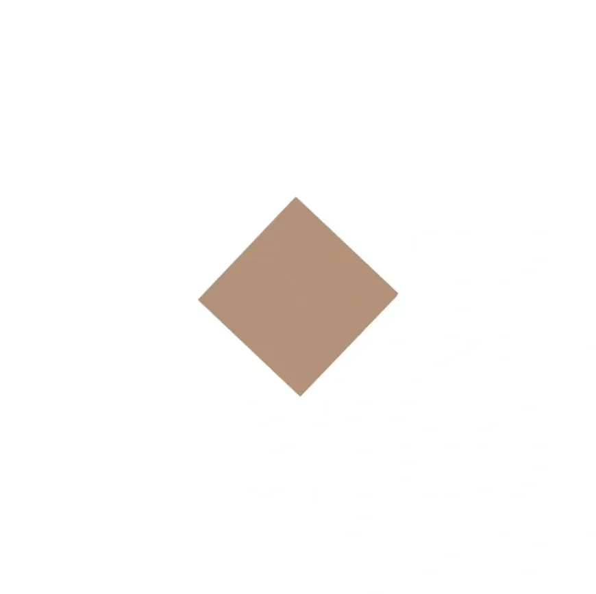 Klinker - Kvadrat 3,5 x 3,5 cm gammelrosa