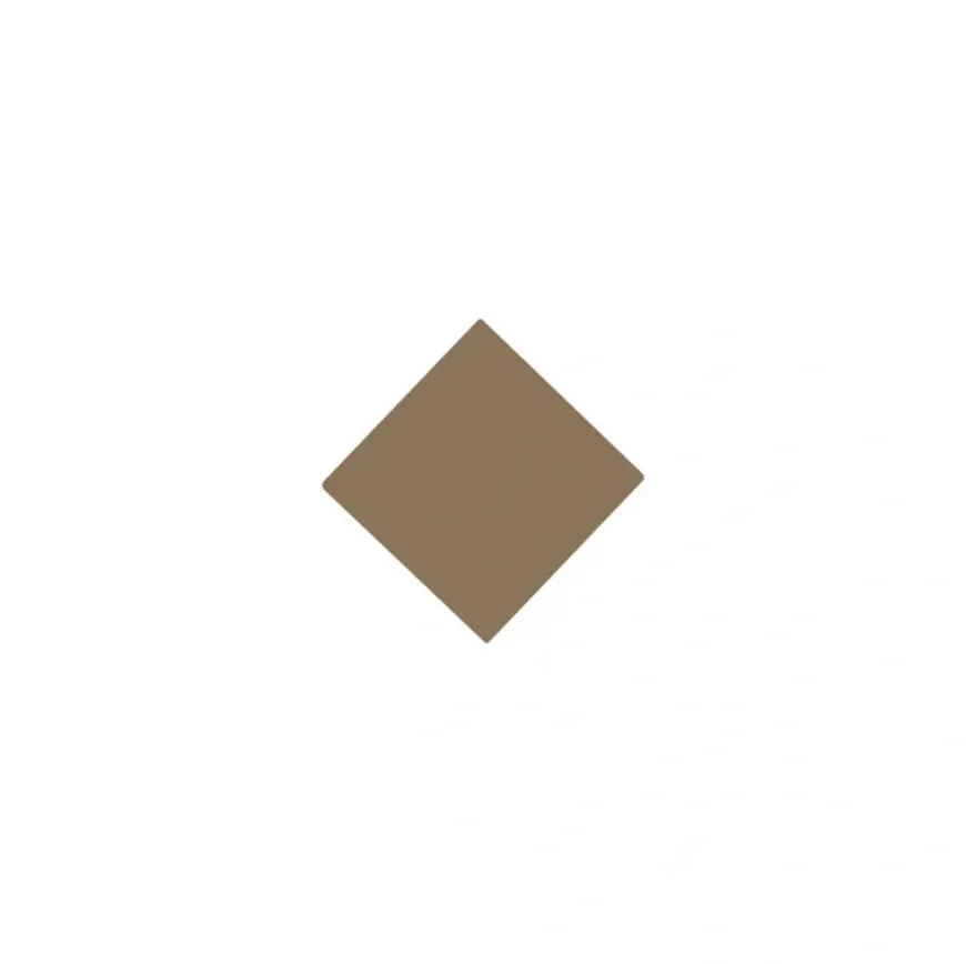 Klinker - Kvadrat 3,5 x 3,5 cm kaffebrun