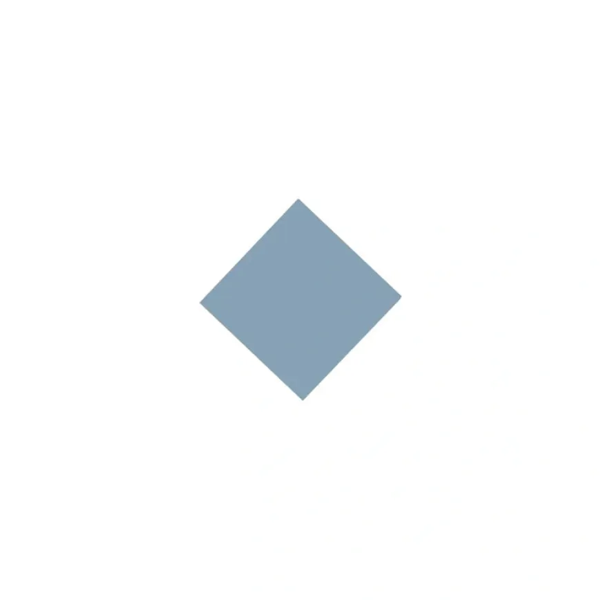 Klinker - Kvadrat 3,5 x 3,5 cm ljusblå