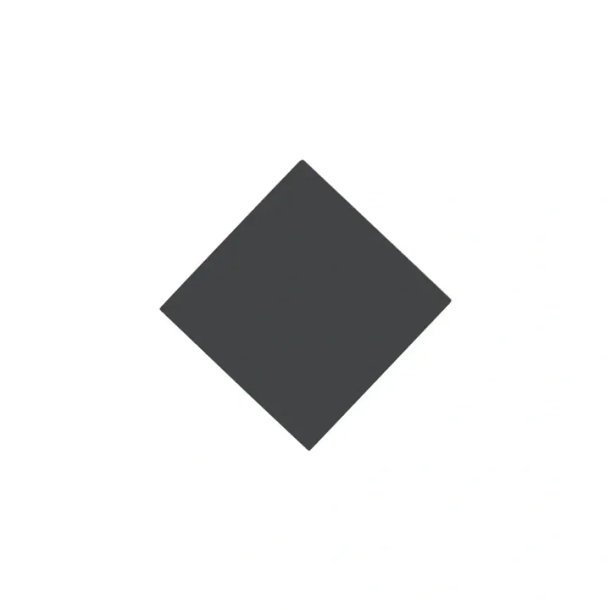 Klinker - Kvadrat 5 x 5 cm svart