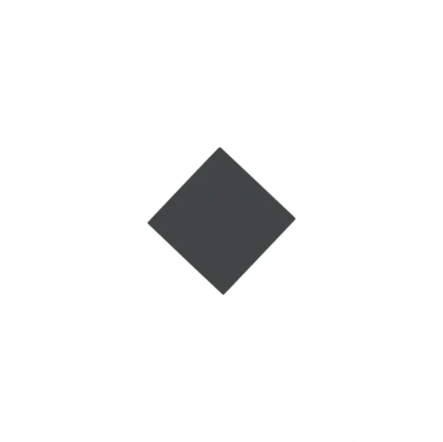 Klinker - Kvadrat 3,5 x 3,5 cm svart