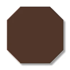Klinker - Oktagon 15 x 15 cm chokladbrun