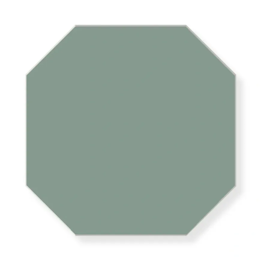 Klinker - Oktagon 15 x 15 cm grön