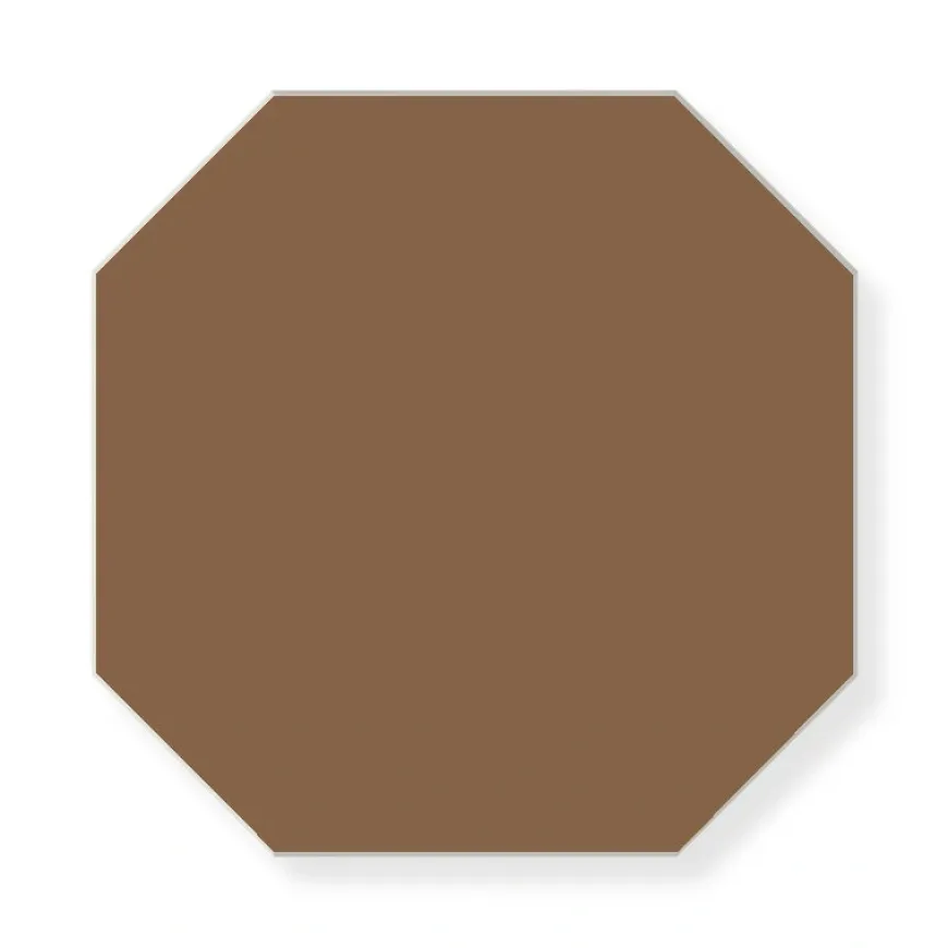 Klinker - Oktagon 15 x 15 cm havana