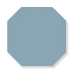 Klinker - Oktagon 15 x 15 cm ljusblå