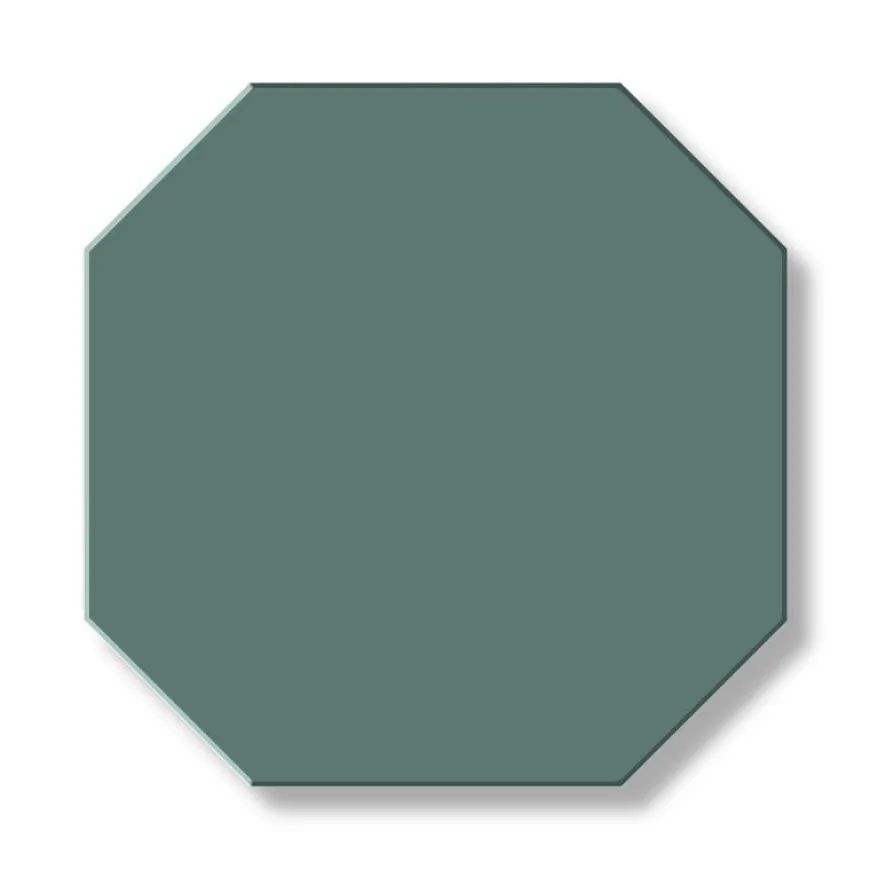 Klinker - Oktagon 15 x 15 cm mörkgrön