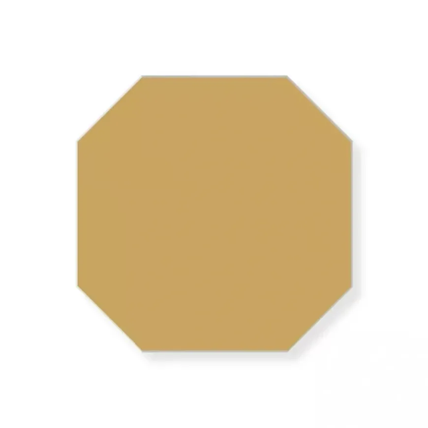Klinker - Oktagon 10 x 10 cm ockragul