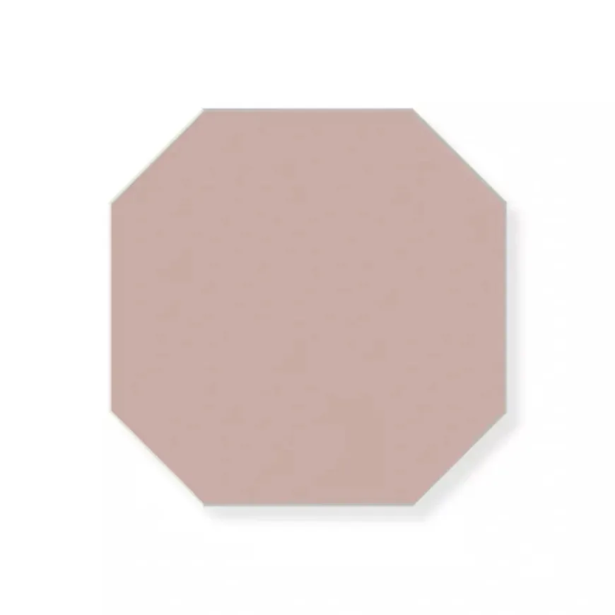 Klinker - Oktagon 10 x 10 cm rosa