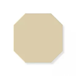 Klinker - Oktagon 10 x 10 cm vaniljgul