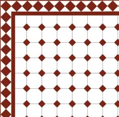 Klinker - Oktagon 10 x 10 cm vit