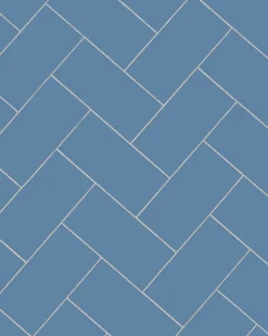 Klinker - Rektangel 10 x 20 cm blå