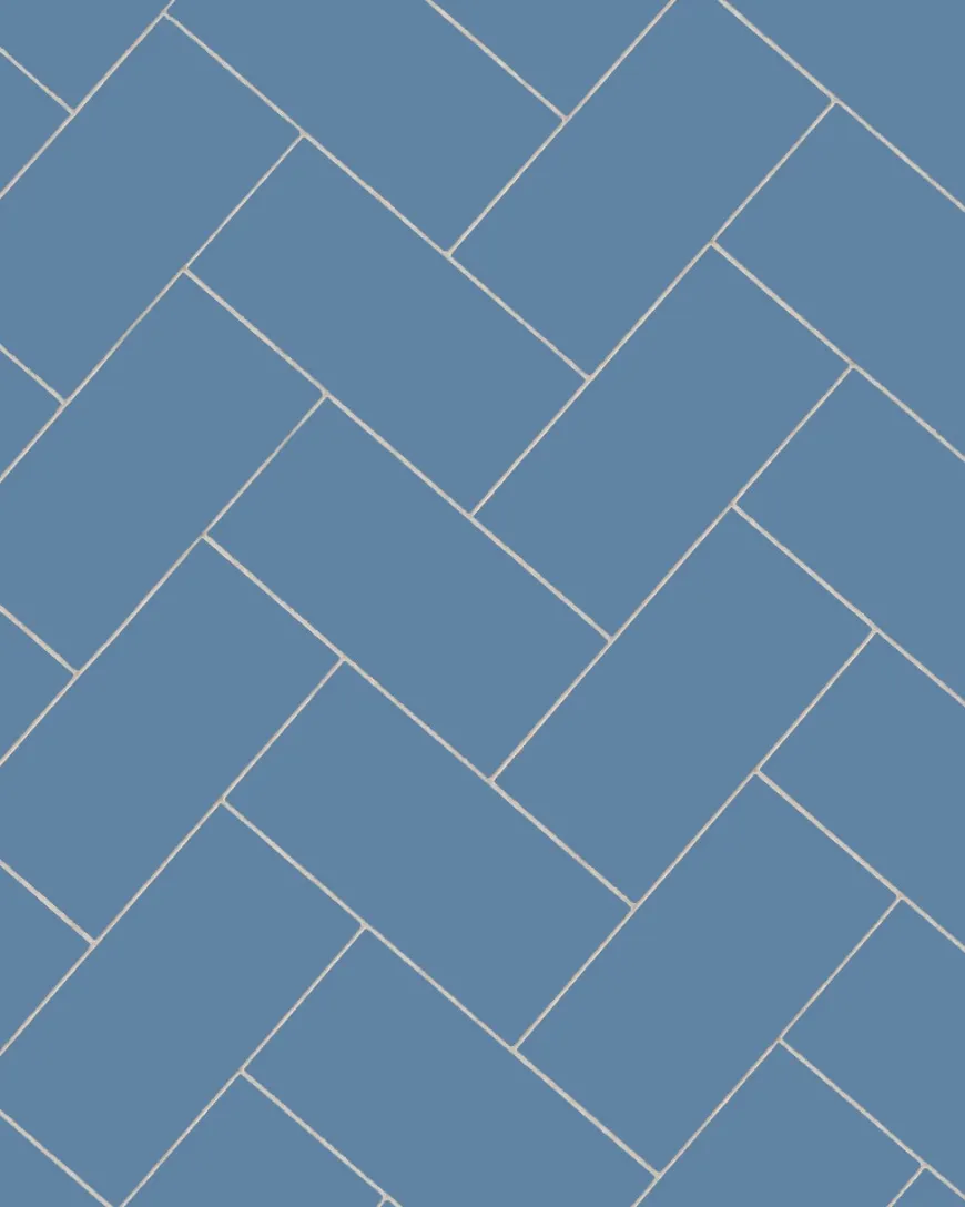Klinker - Rektangel 10 x 20 cm blå