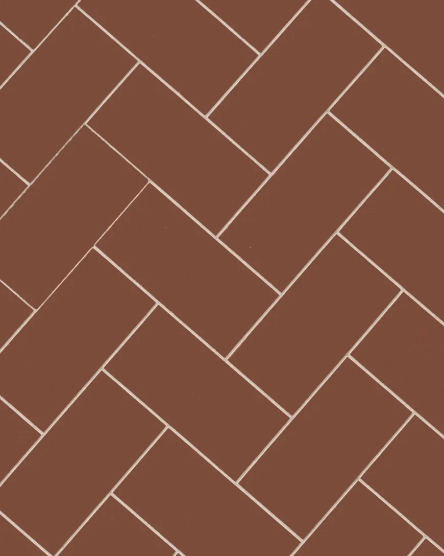 Klinker - Rektangel 10 x 20 cm röd