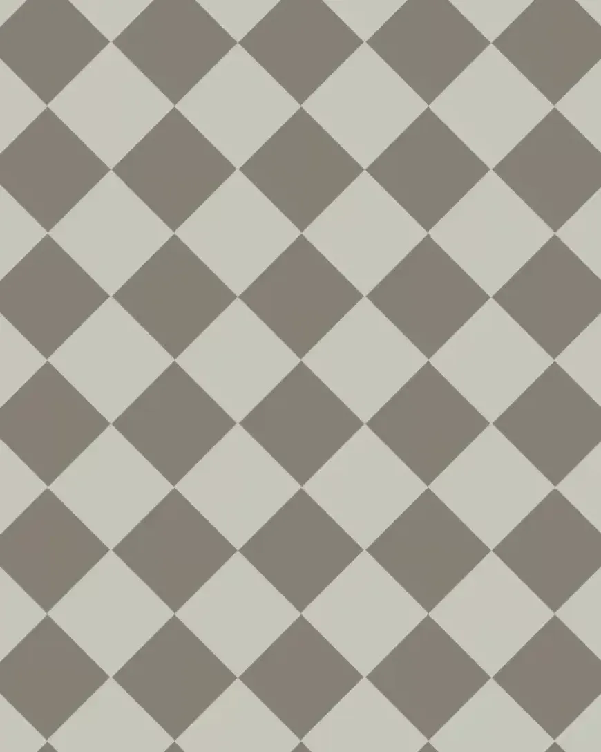 Klinker - Schackrutigt 10 x 10 cm pärlgrå/grå