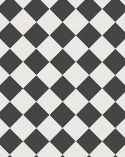 Klinker - Schackrutigt 10 x 10 cm svart/vit