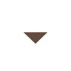 Klinker - Triangel 3,5/3,5/5 cm chokladbrun
