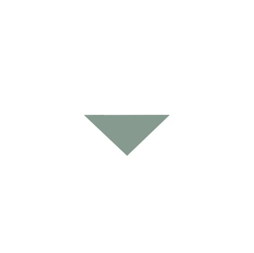 Klinker - Triangel 3,5/3,5/5 cm grön