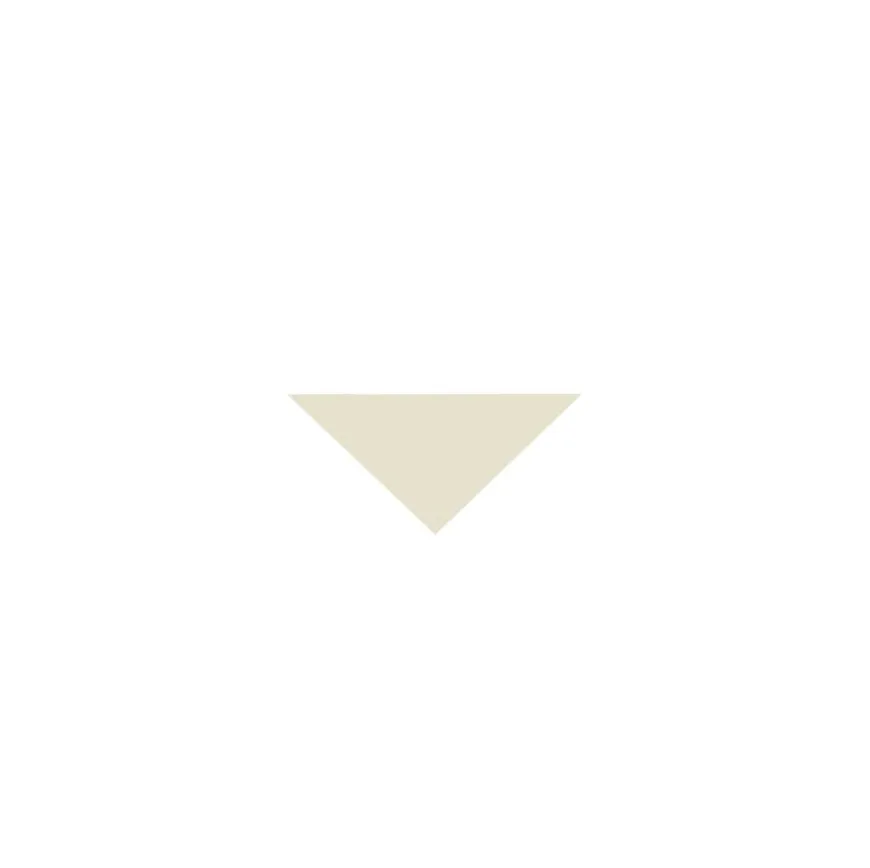 Klinker - Triangel 3,5/3,5/5 cm gulvit