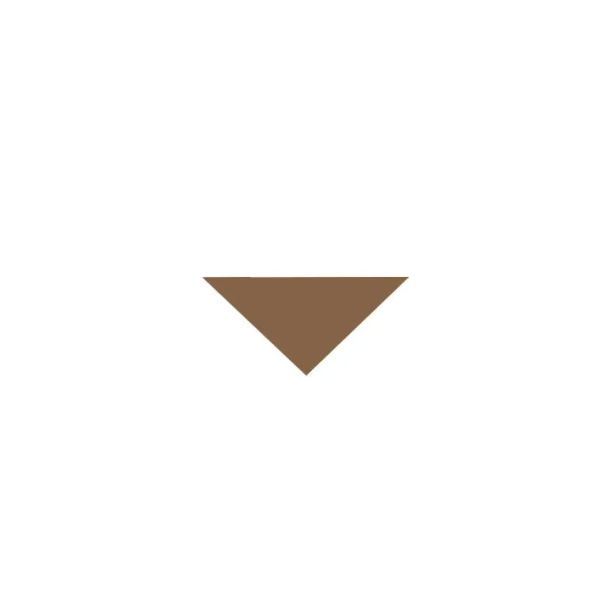 Klinker - Triangel 3,5/3,5/5 cm havana