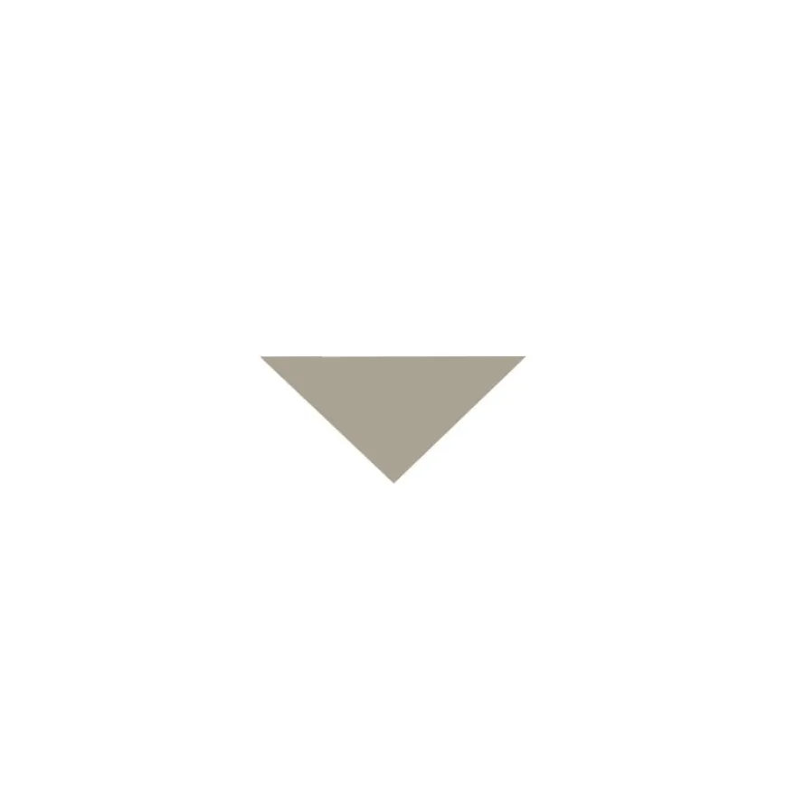 Klinker - Triangel 3,5/3,5/5 cm ljusgrå