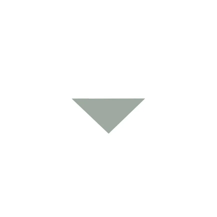 Klinker - Triangel 3,5/3,5/5 cm ljusgrön
