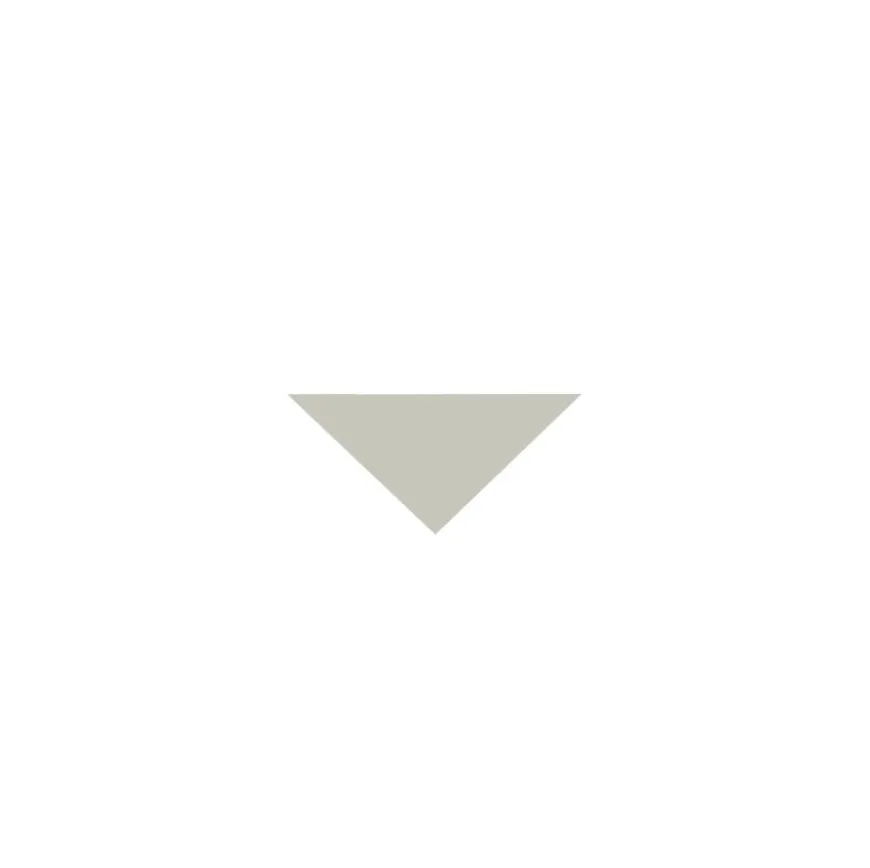 Klinker - Triangel 3,5/3,5/5 cm pärlgrå
