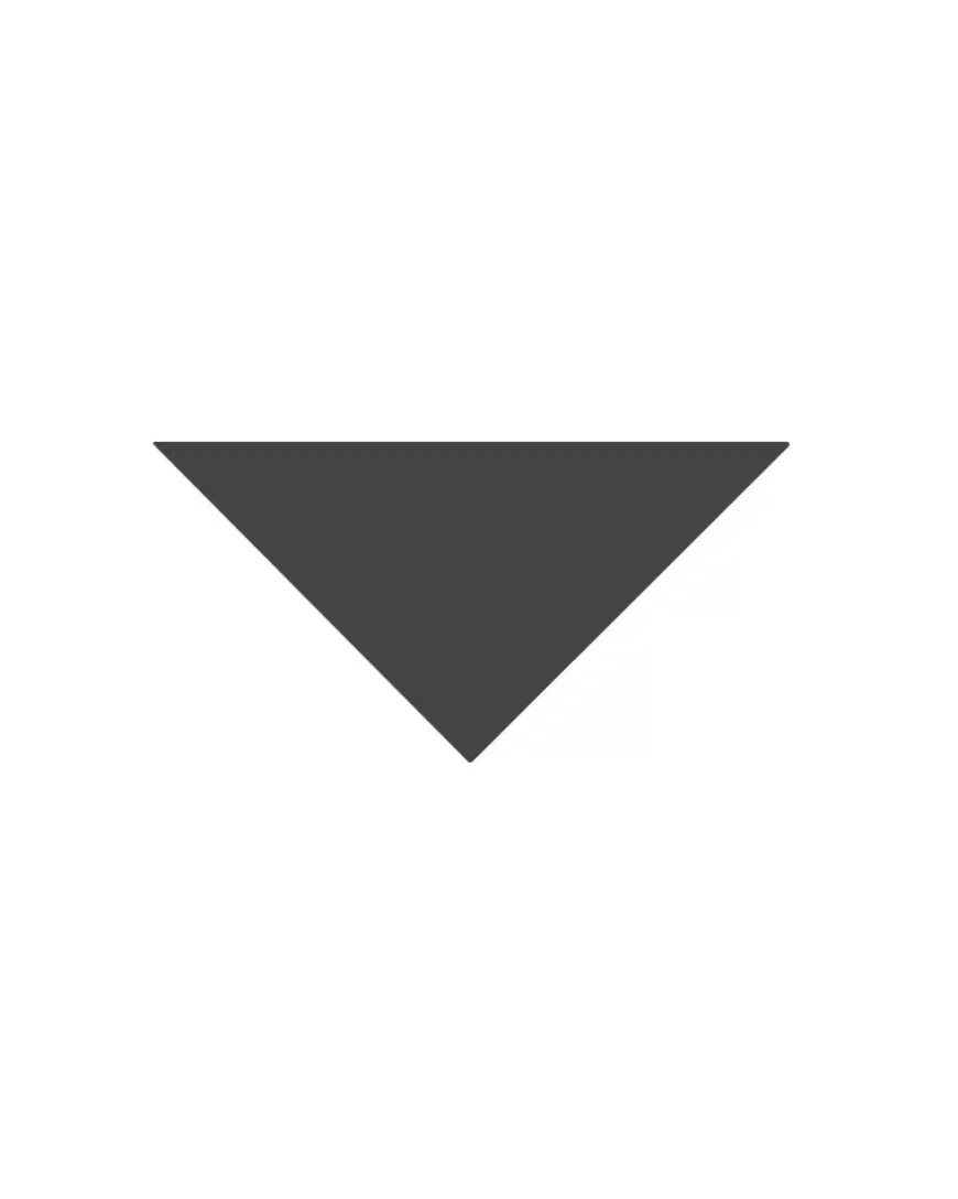 Klinker - Triangel 10/10/14 cm svart