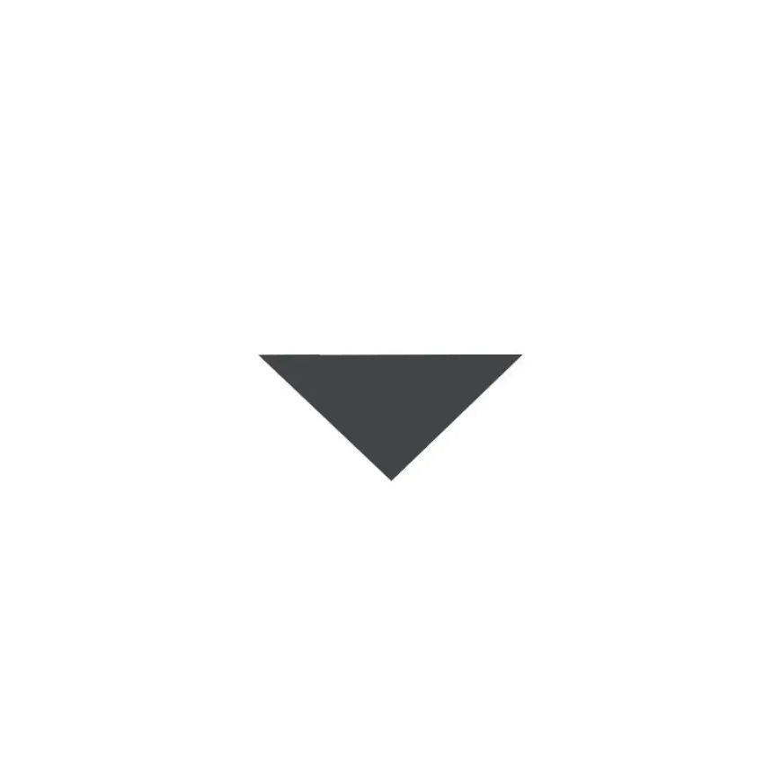Klinker - Triangel 3,5/3,5/5 cm svart