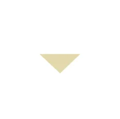 Klinker - Triangel 3,5/3,5/5 cm vaniljgul