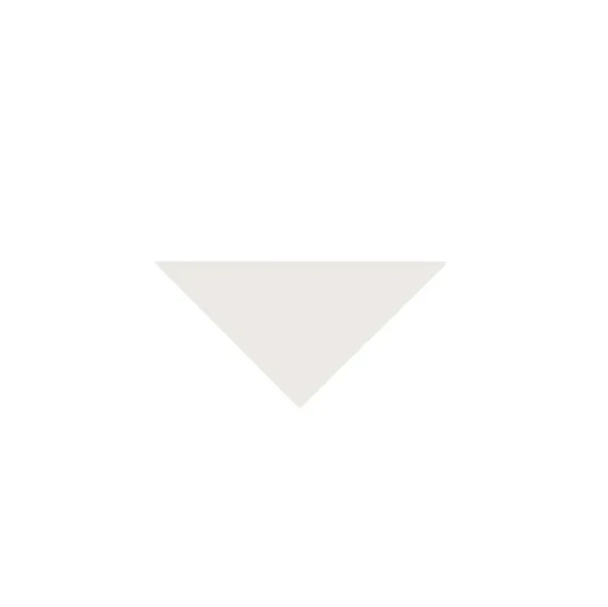 Klinker - Triangel 5/5/7 cm vit